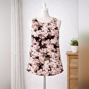 Banana Republic Floral Sleeveless Women's Top - Pink and Black